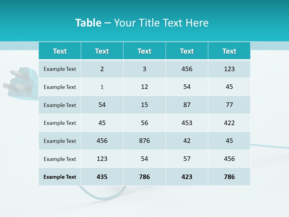 Connector Cable Closeup PowerPoint Template