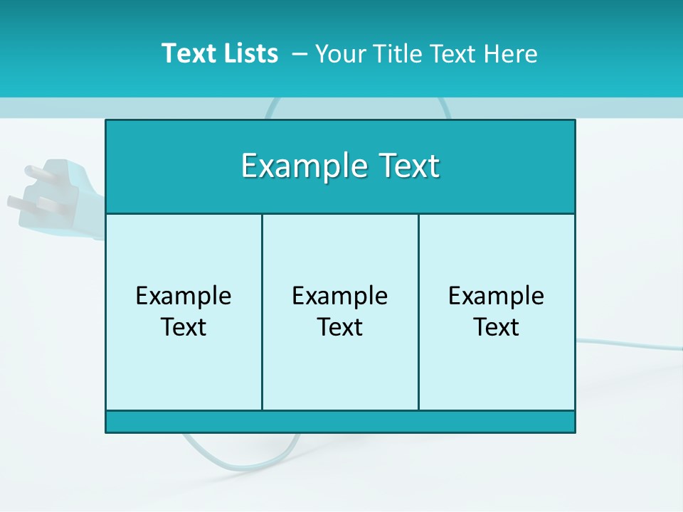 Connector Cable Closeup PowerPoint Template