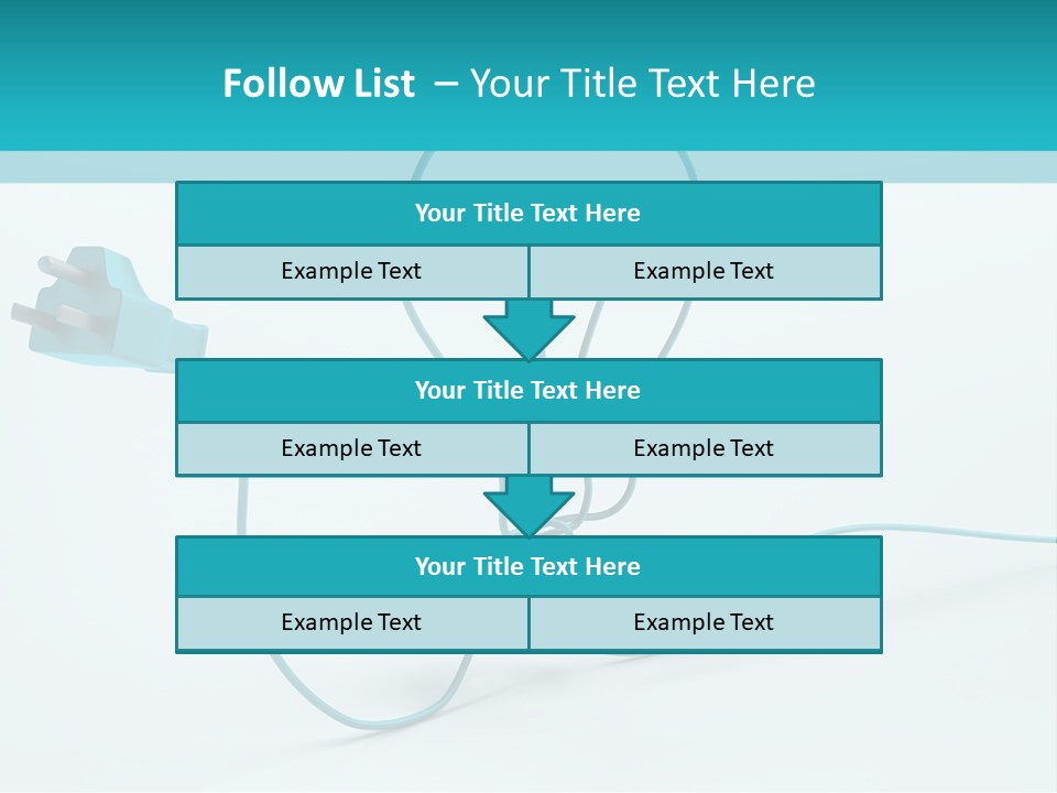 Connector Cable Closeup PowerPoint Template