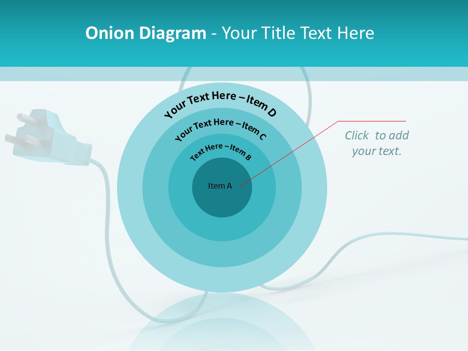 Connector Cable Closeup PowerPoint Template