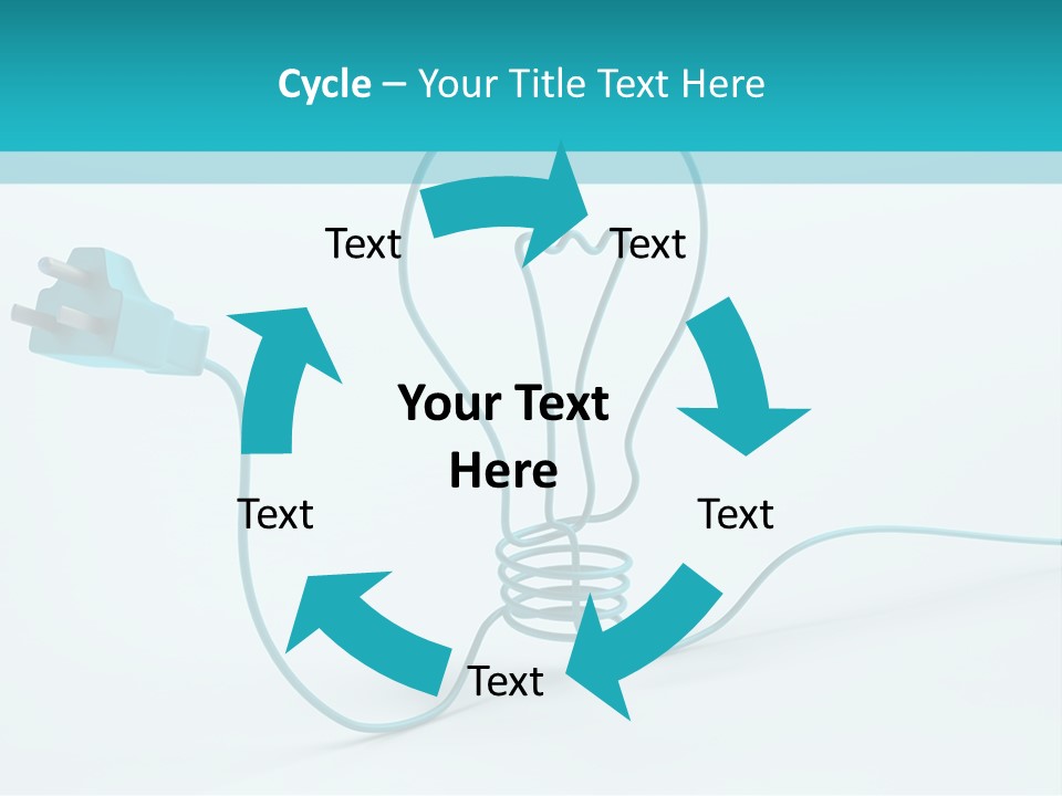 Connector Cable Closeup PowerPoint Template