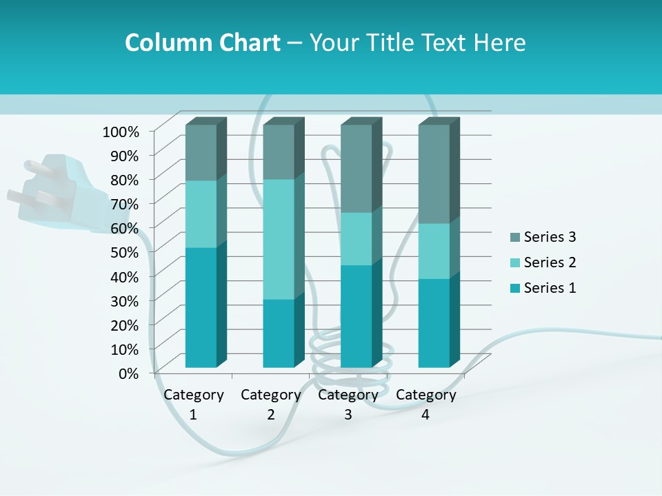 Connector Cable Closeup PowerPoint Template