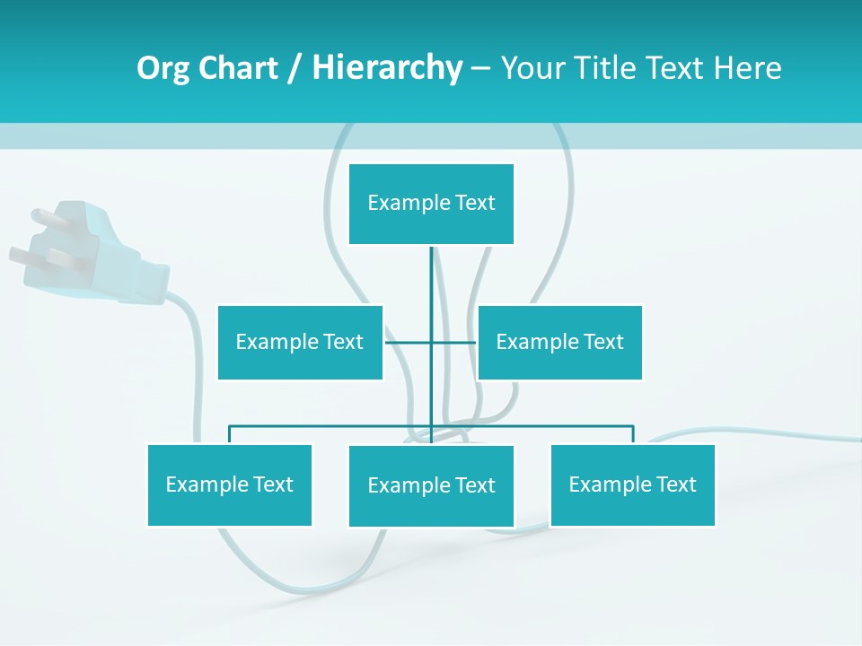 Connector Cable Closeup PowerPoint Template