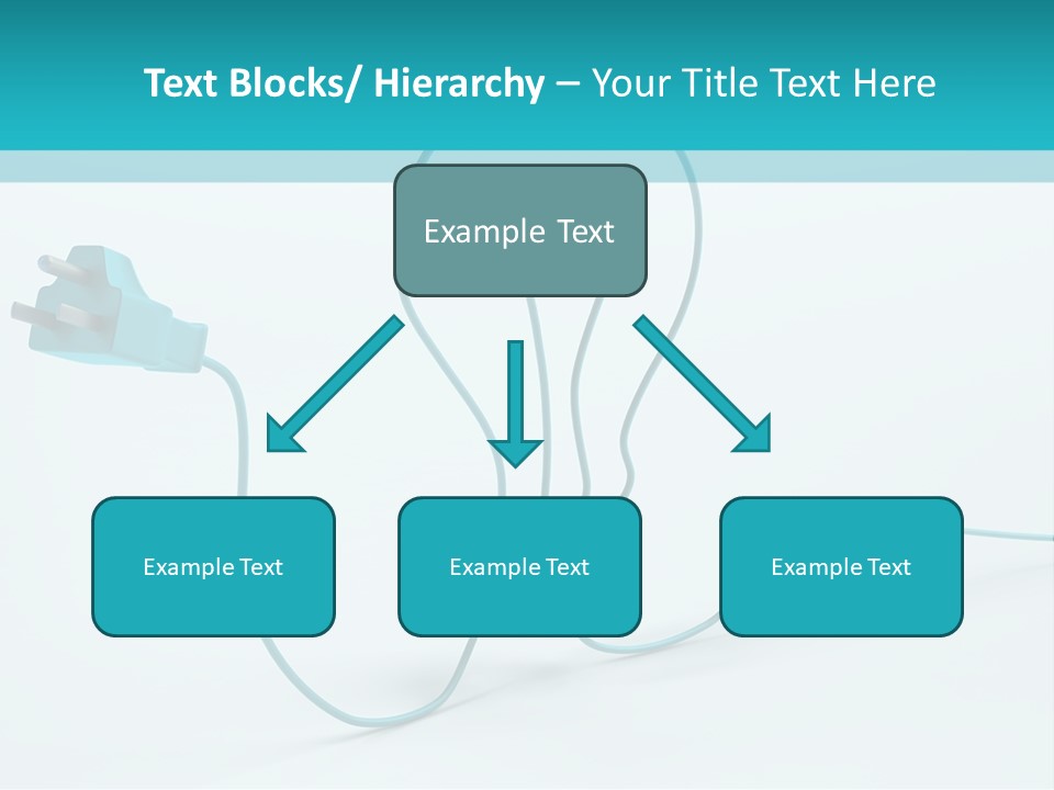 Connector Cable Closeup PowerPoint Template
