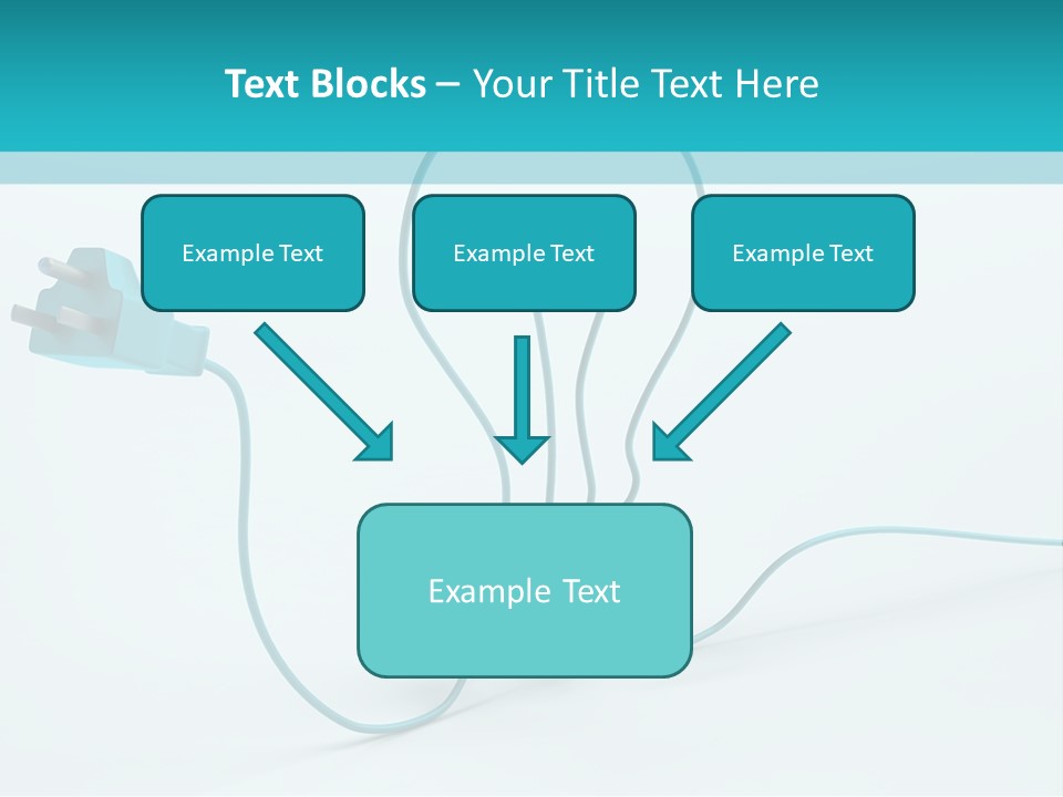 Connector Cable Closeup PowerPoint Template