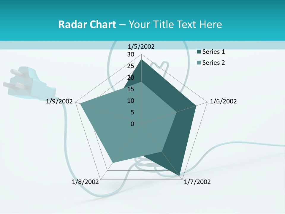 Connector Cable Closeup PowerPoint Template