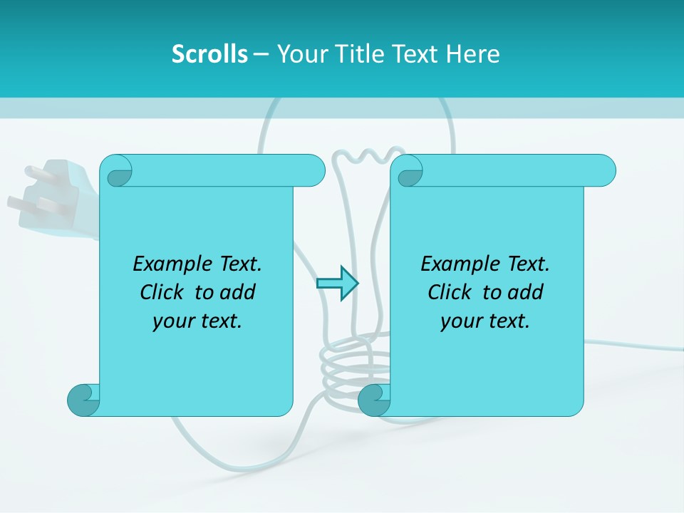 Connector Cable Closeup PowerPoint Template