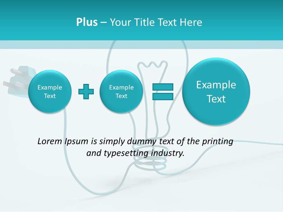 Connector Cable Closeup PowerPoint Template