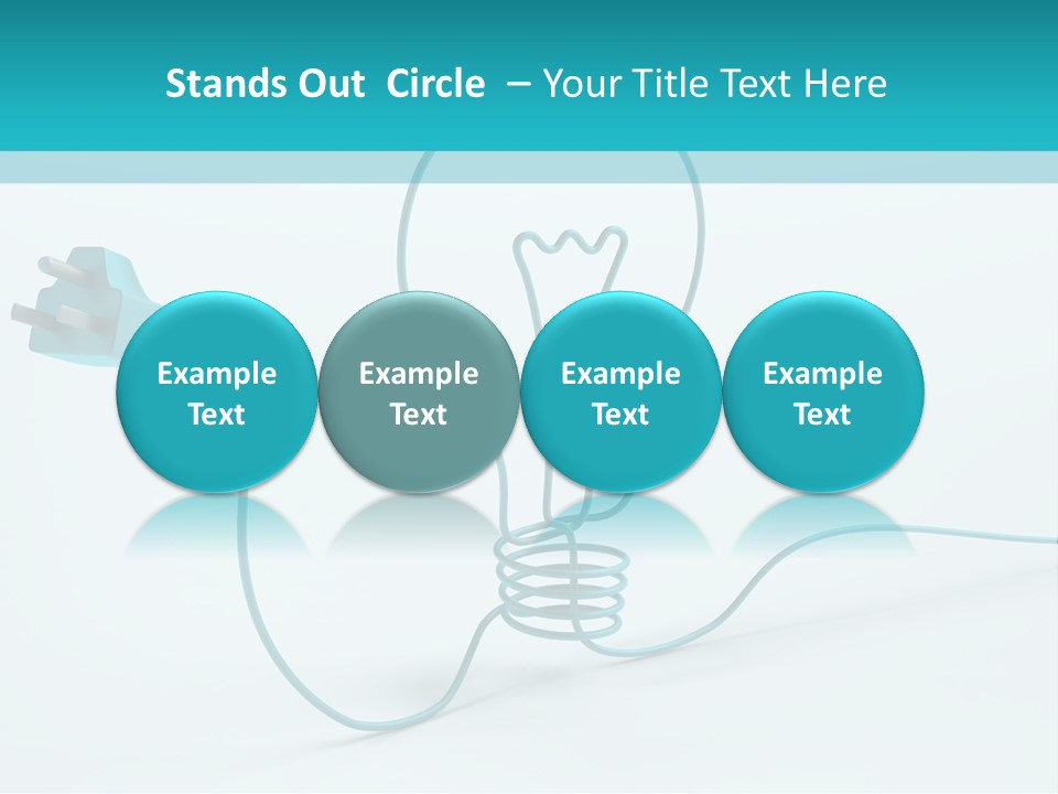 Connector Cable Closeup PowerPoint Template