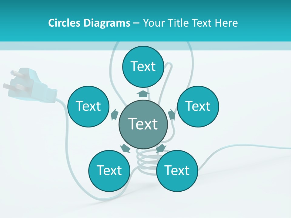 Connector Cable Closeup PowerPoint Template