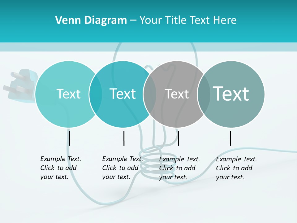 Connector Cable Closeup PowerPoint Template