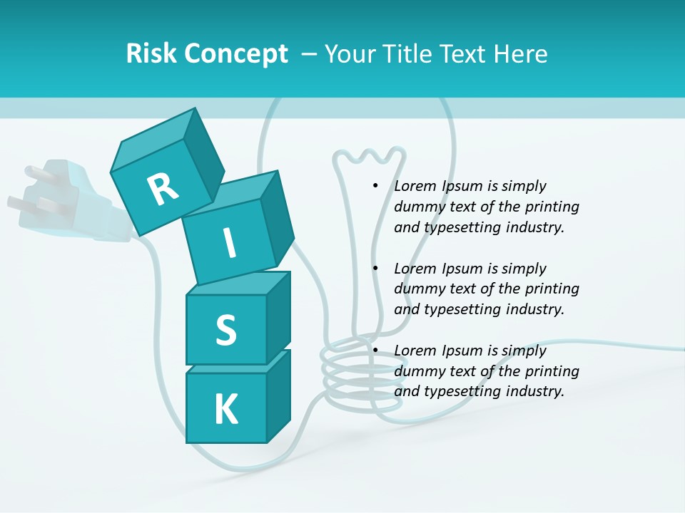 Connector Cable Closeup PowerPoint Template