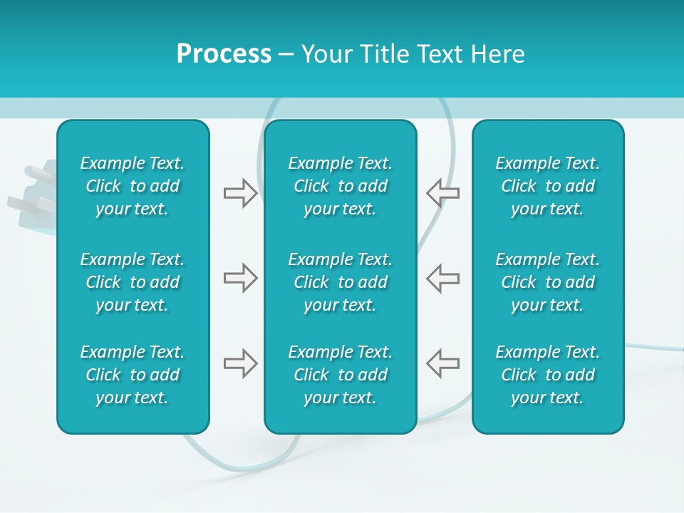 Connector Cable Closeup PowerPoint Template