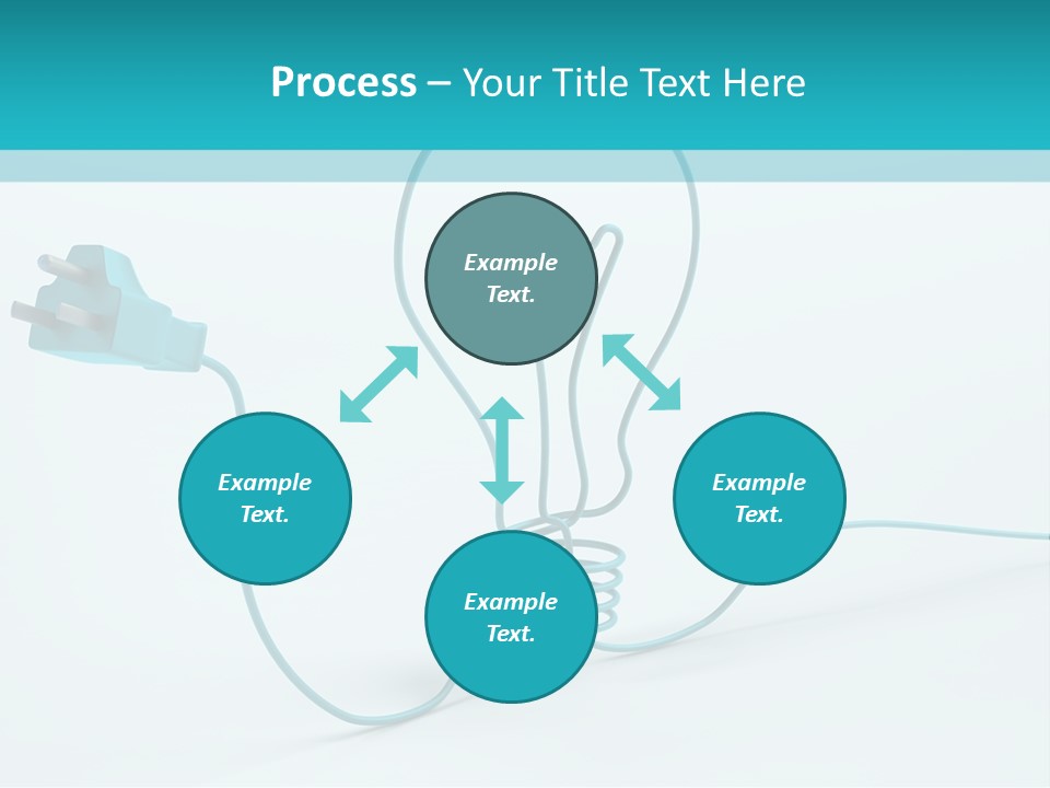 Connector Cable Closeup PowerPoint Template