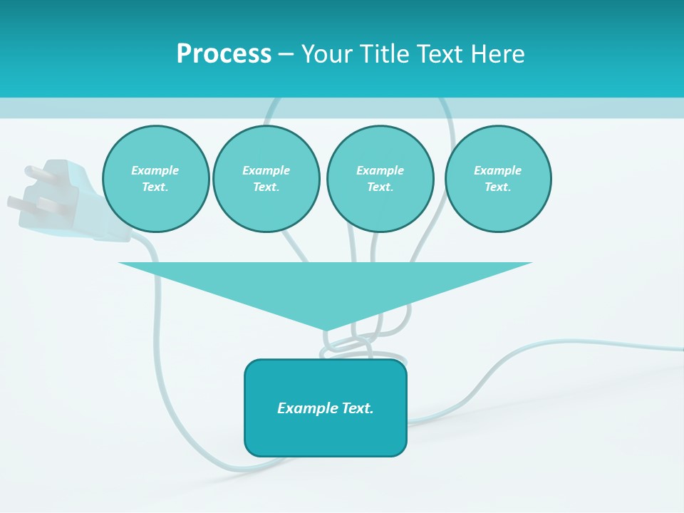 Connector Cable Closeup PowerPoint Template