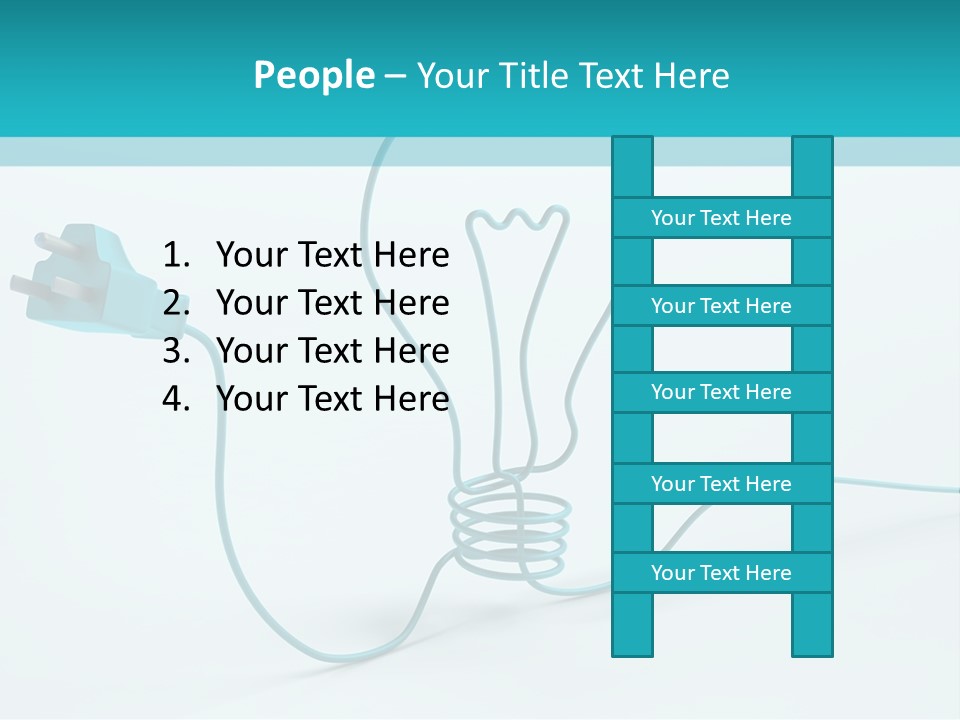 Connector Cable Closeup PowerPoint Template