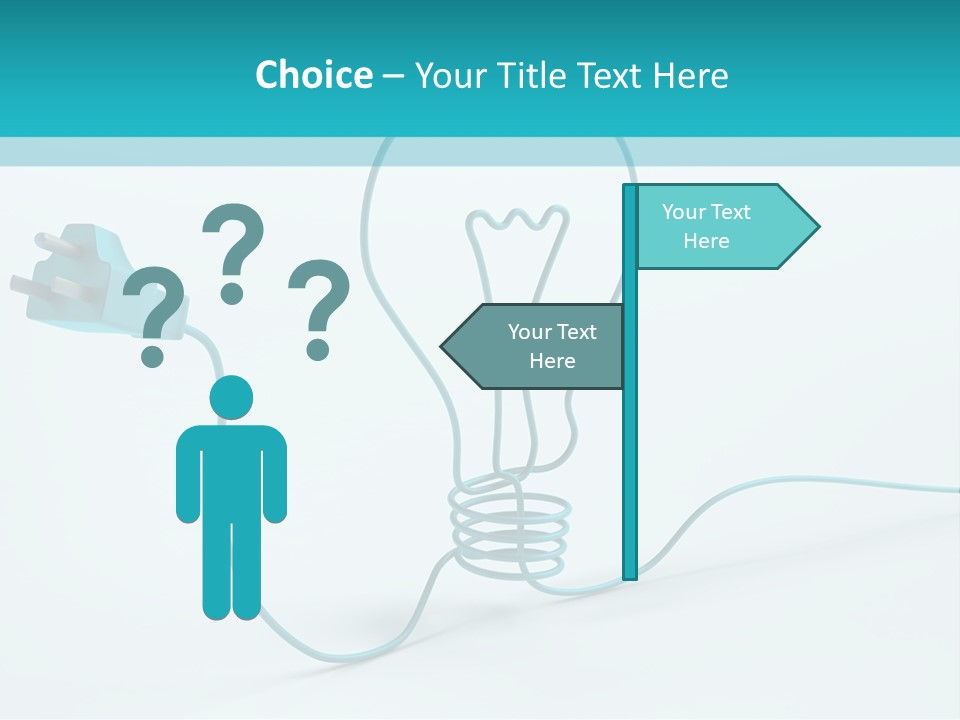 Connector Cable Closeup PowerPoint Template