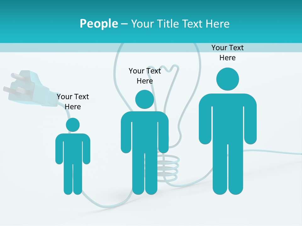 Connector Cable Closeup PowerPoint Template