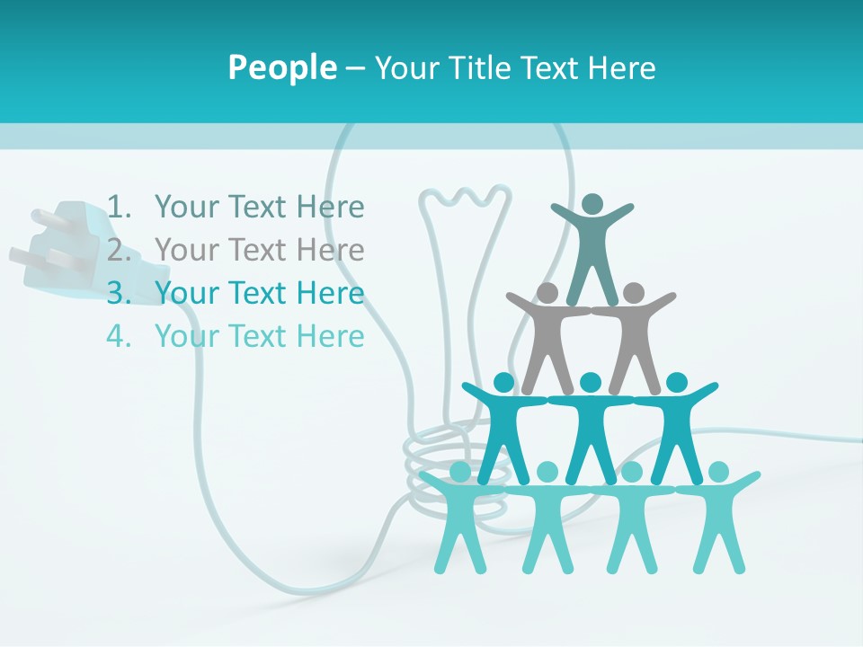 Connector Cable Closeup PowerPoint Template