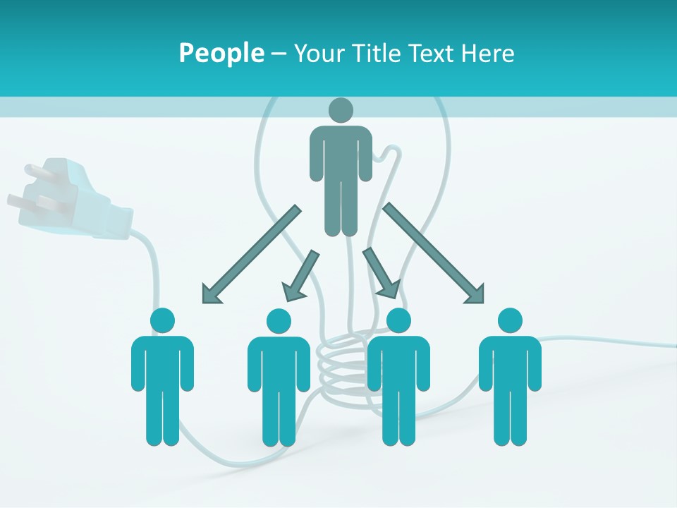 Connector Cable Closeup PowerPoint Template