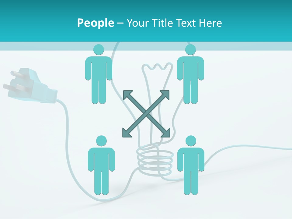 Connector Cable Closeup PowerPoint Template