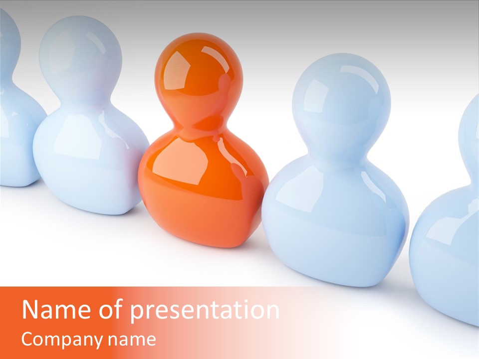 Individual Follow Stand PowerPoint Template