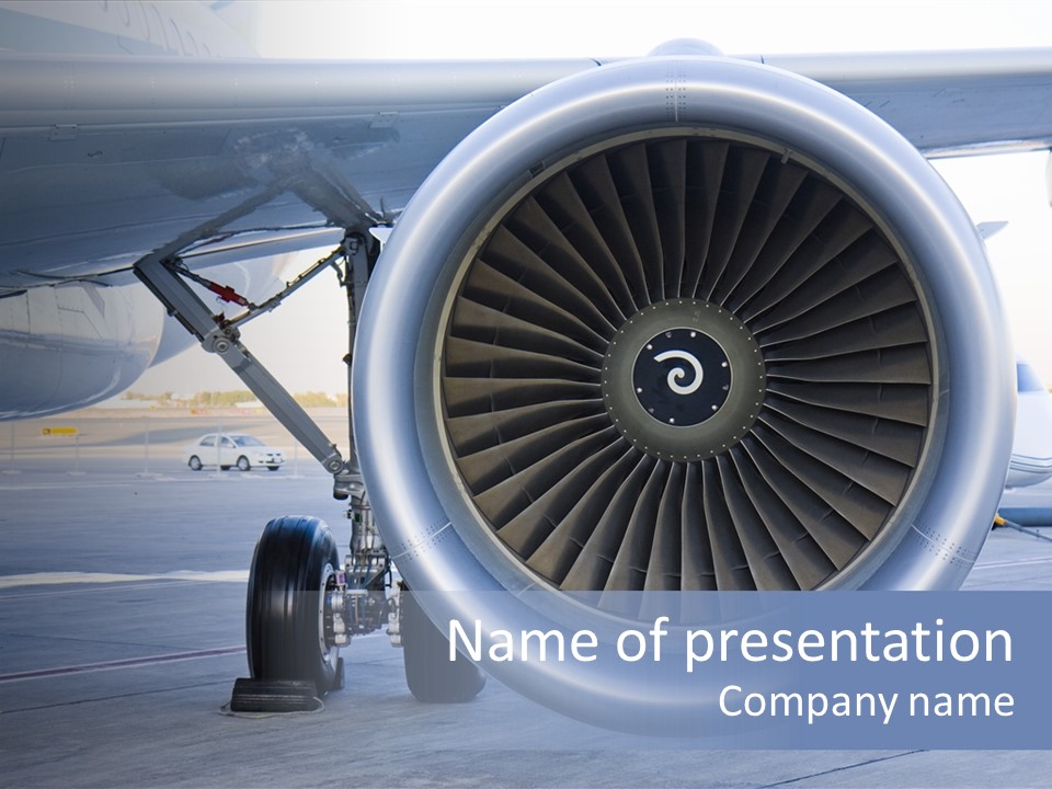 Jet Turbine Propeller PowerPoint Template