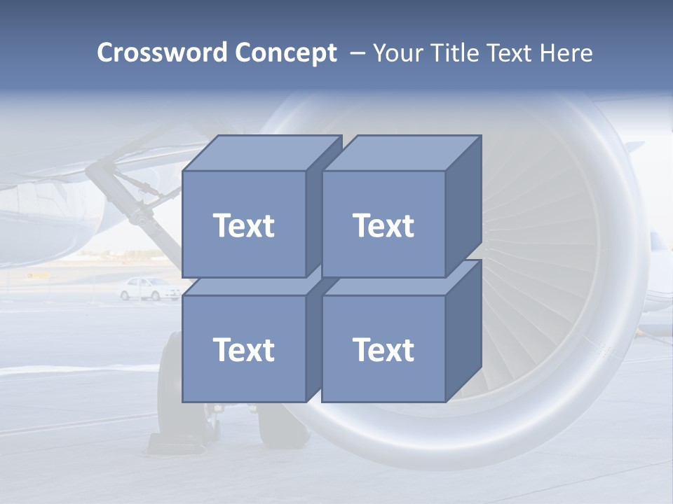 Jet Turbine Propeller PowerPoint Template