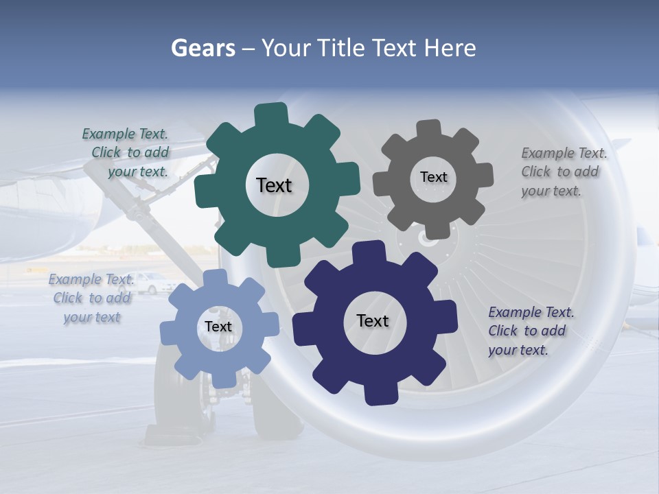 Jet Turbine Propeller PowerPoint Template