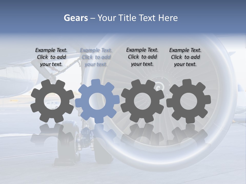 Jet Turbine Propeller PowerPoint Template