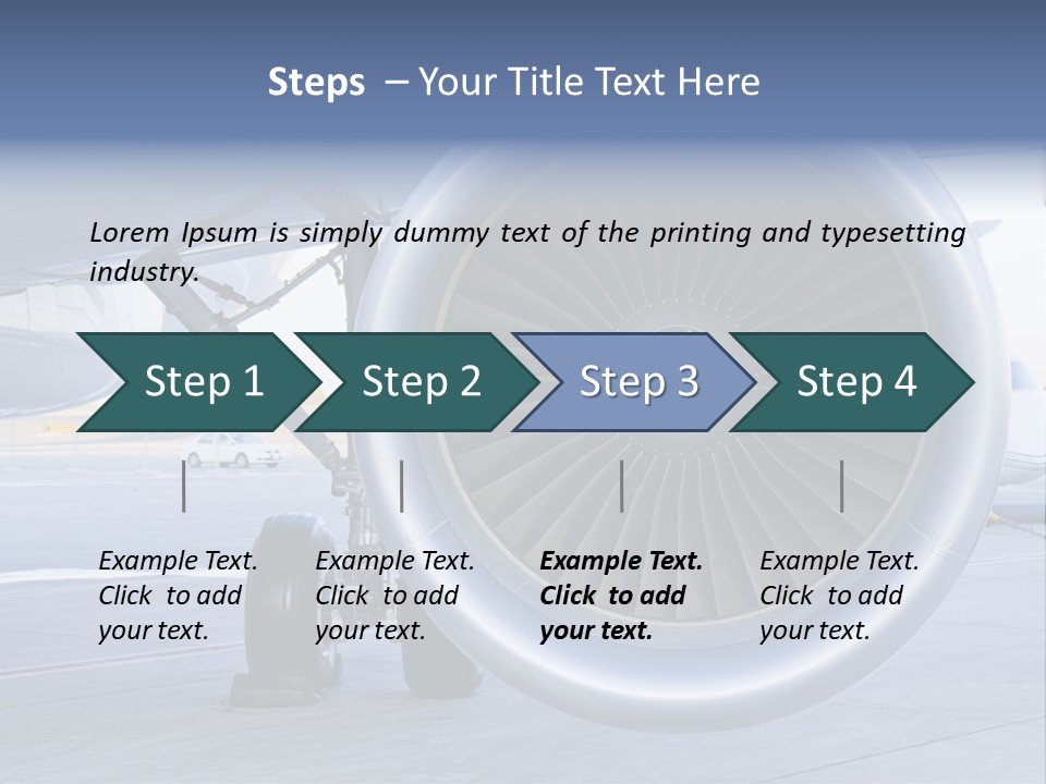 Jet Turbine Propeller PowerPoint Template