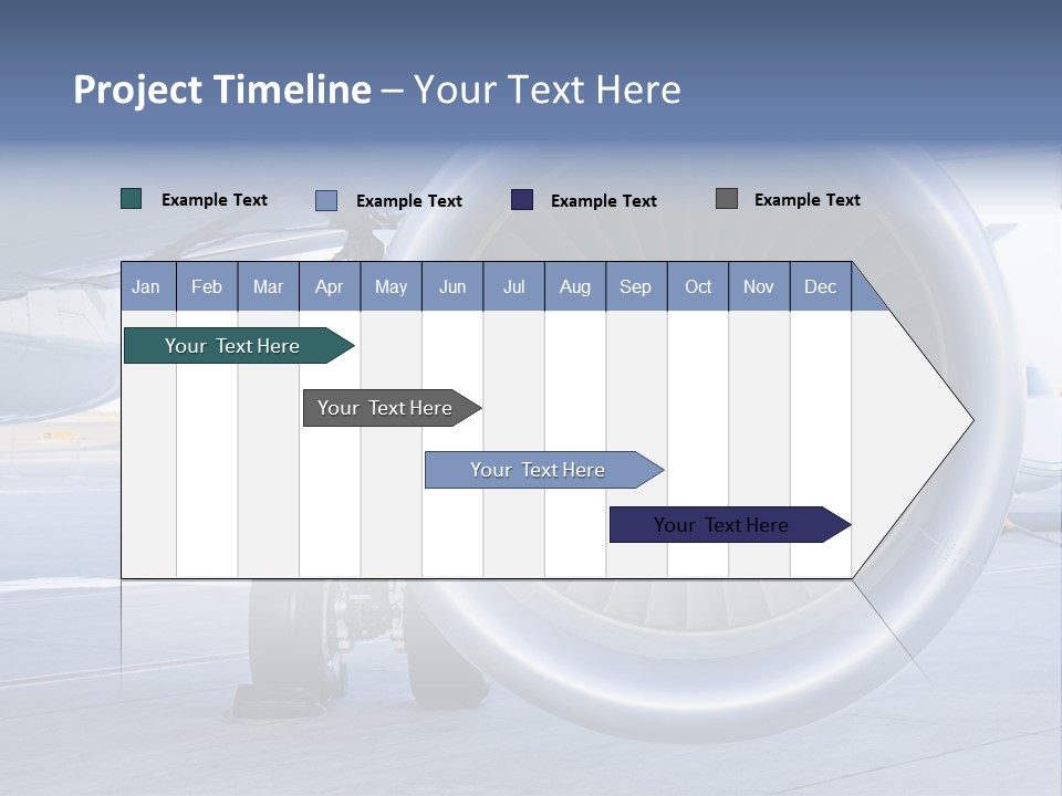 Jet Turbine Propeller PowerPoint Template