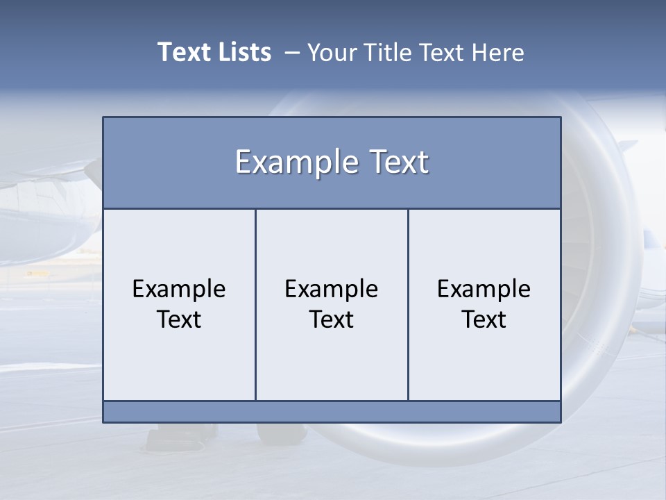 Jet Turbine Propeller PowerPoint Template