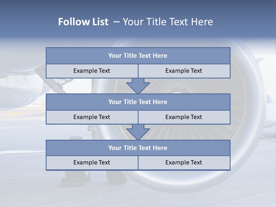 Jet Turbine Propeller PowerPoint Template