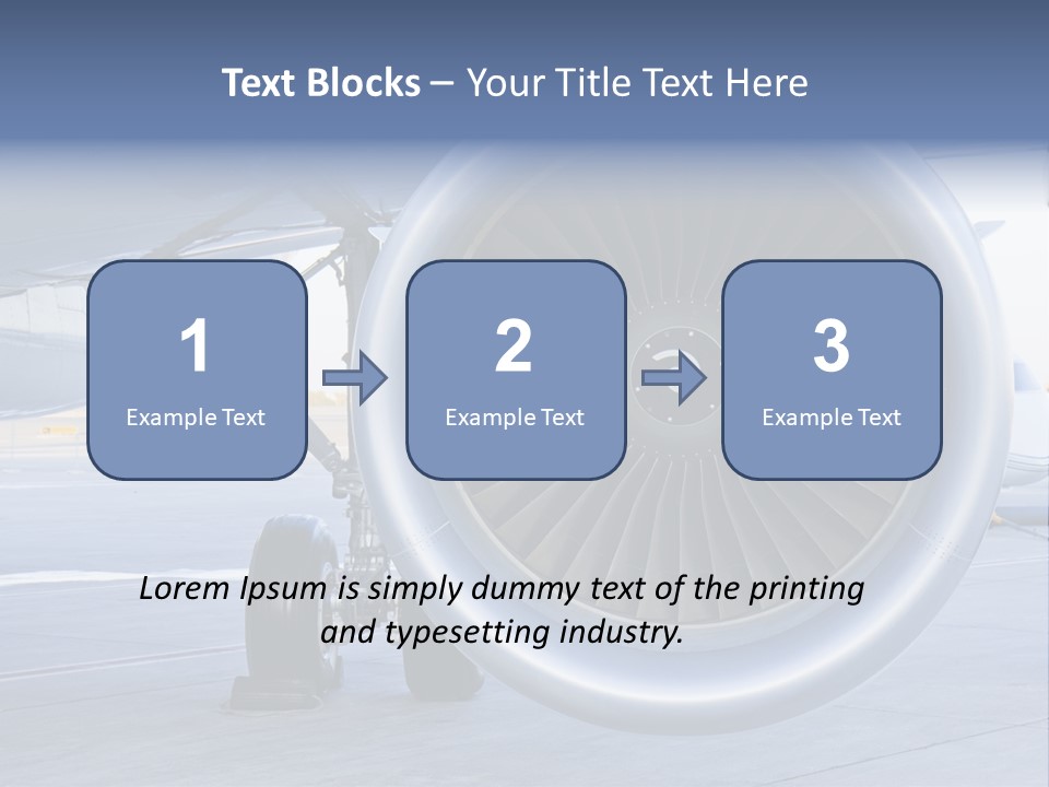 Jet Turbine Propeller PowerPoint Template
