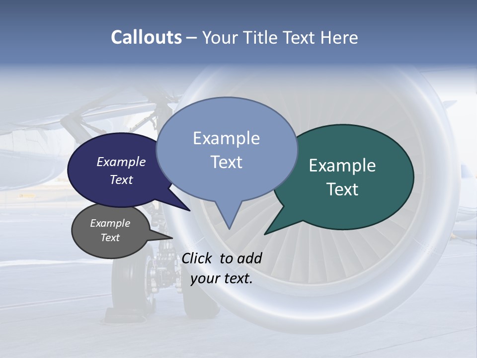 Jet Turbine Propeller PowerPoint Template