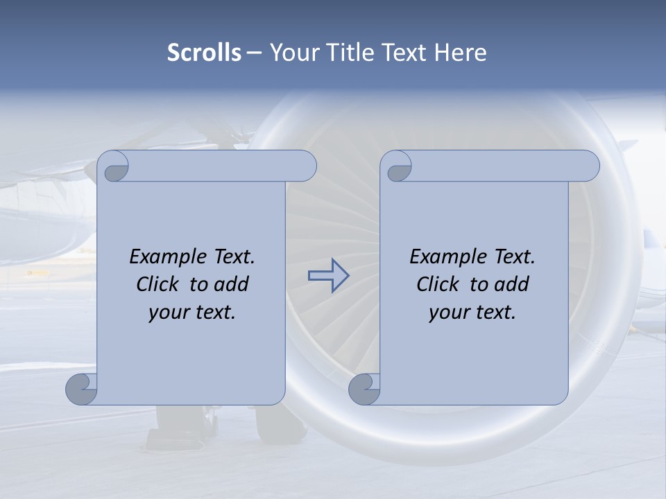 Jet Turbine Propeller PowerPoint Template