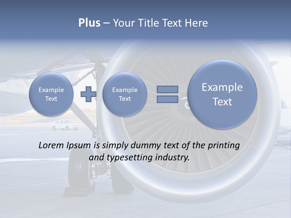 Jet Turbine Propeller PowerPoint Template