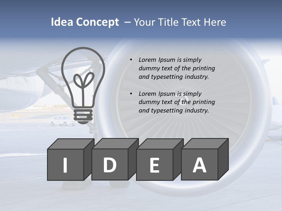 Jet Turbine Propeller PowerPoint Template