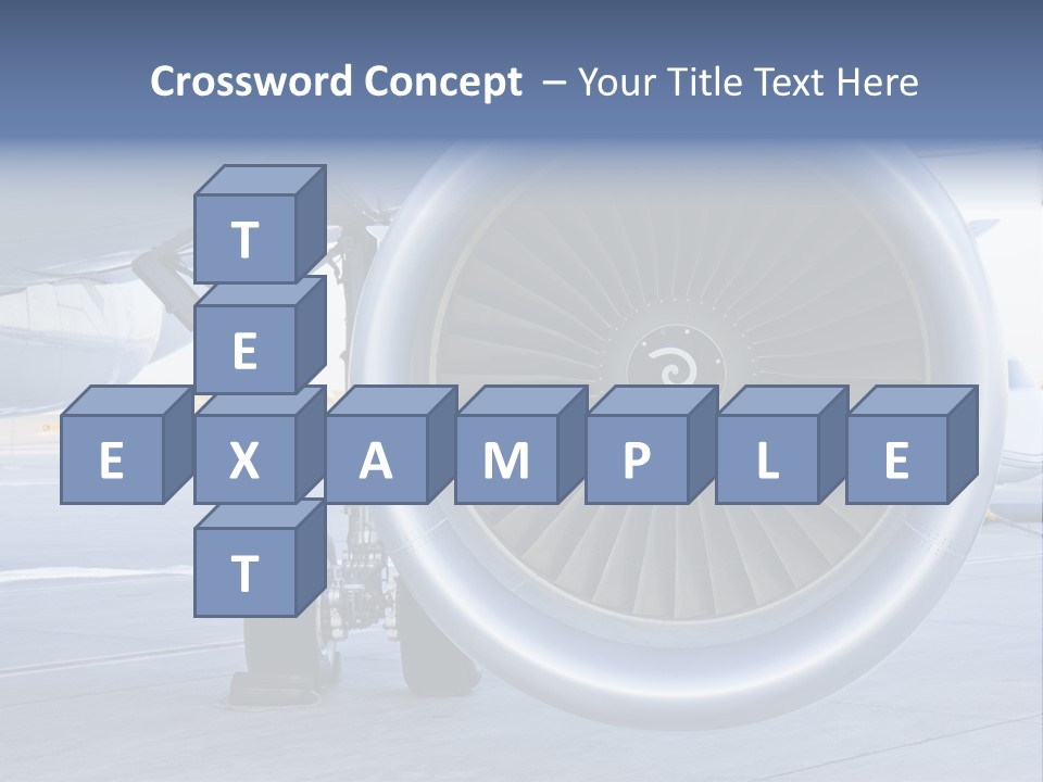 Jet Turbine Propeller PowerPoint Template