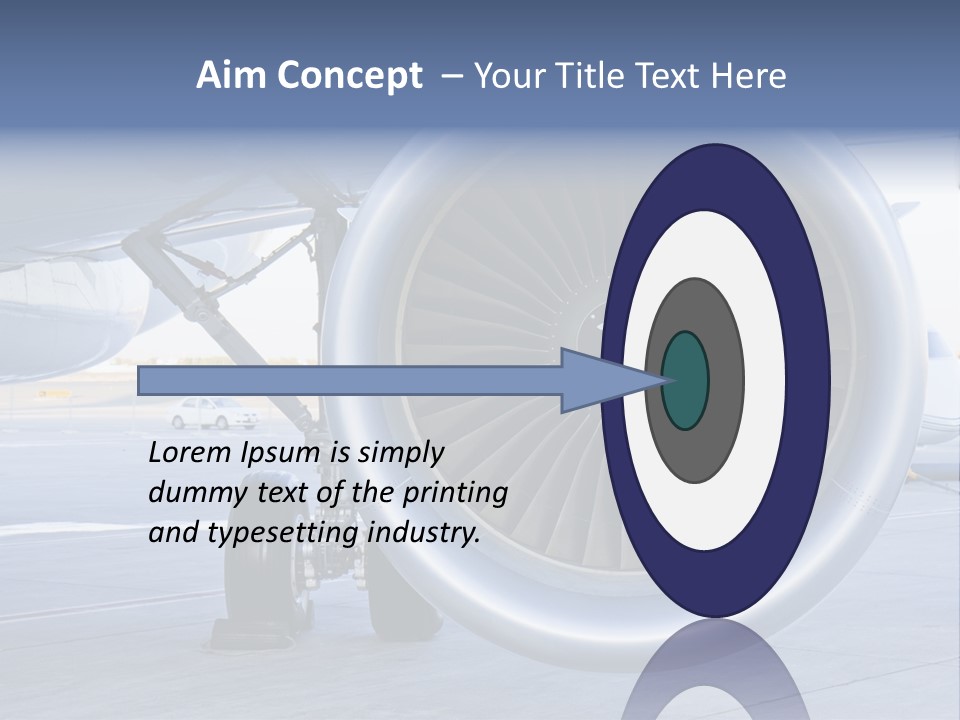 Jet Turbine Propeller PowerPoint Template
