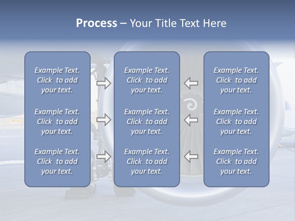 Jet Turbine Propeller PowerPoint Template