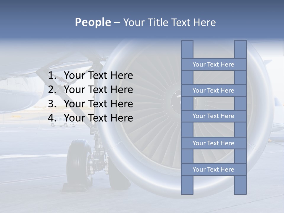 Jet Turbine Propeller PowerPoint Template