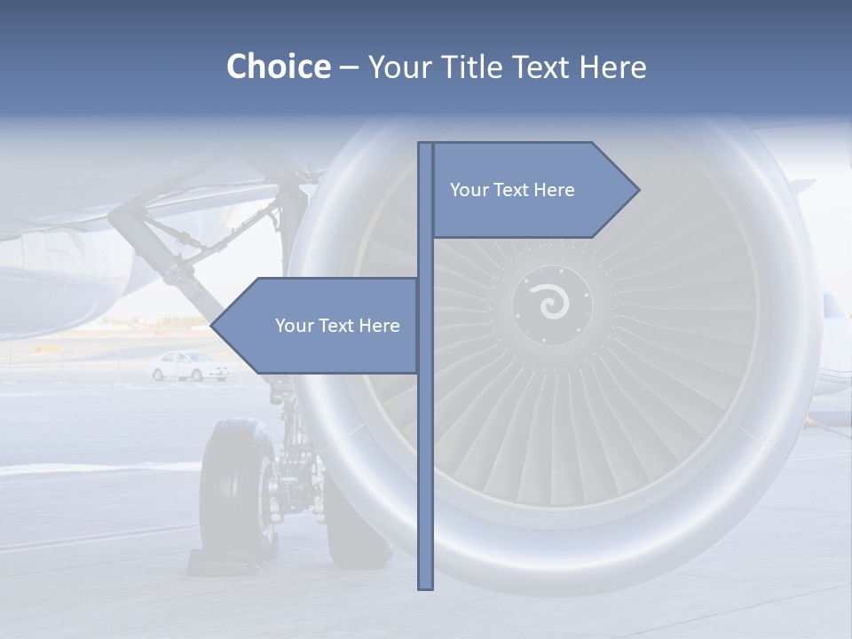 Jet Turbine Propeller PowerPoint Template