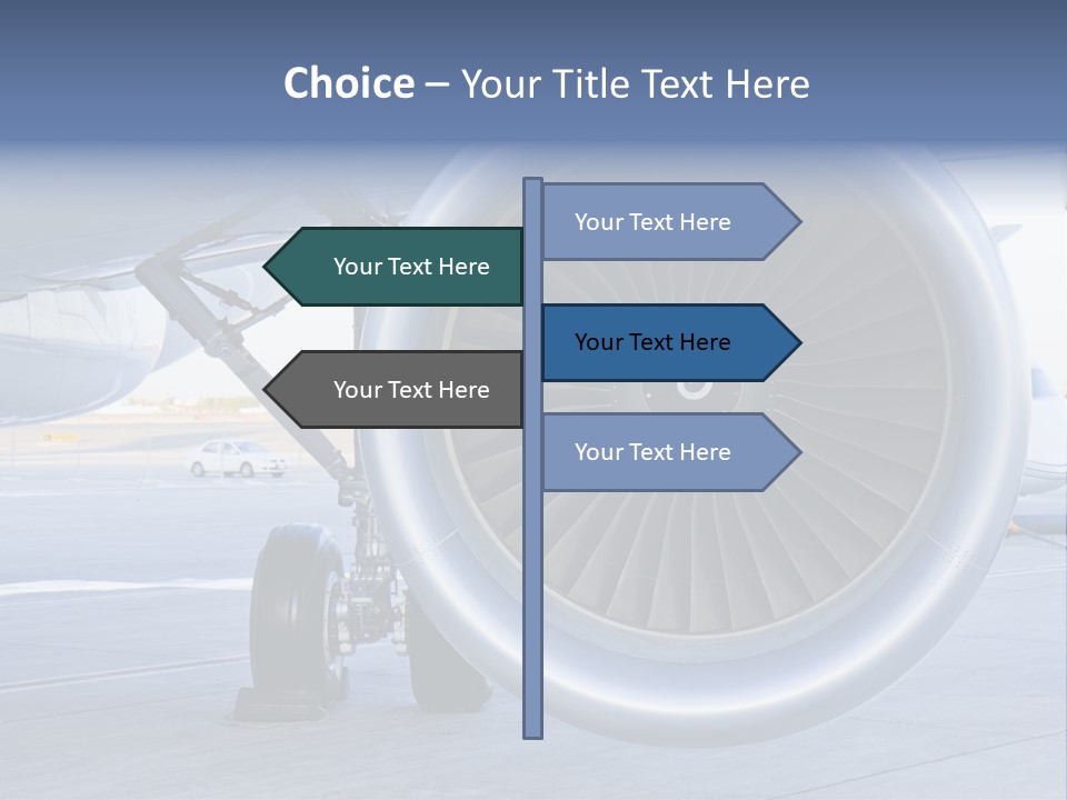 Jet Turbine Propeller PowerPoint Template