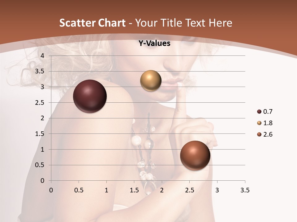 A Woman With Blond Hair Sitting At A Table PowerPoint Template