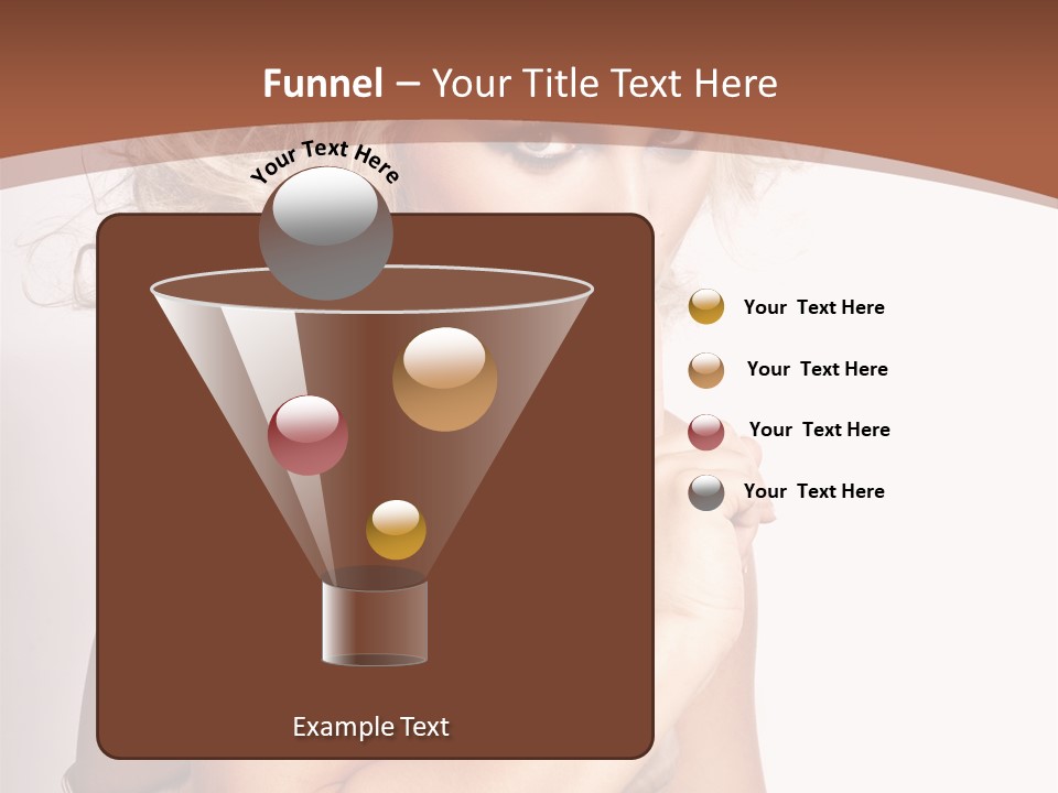 A Woman With Blond Hair Sitting At A Table PowerPoint Template