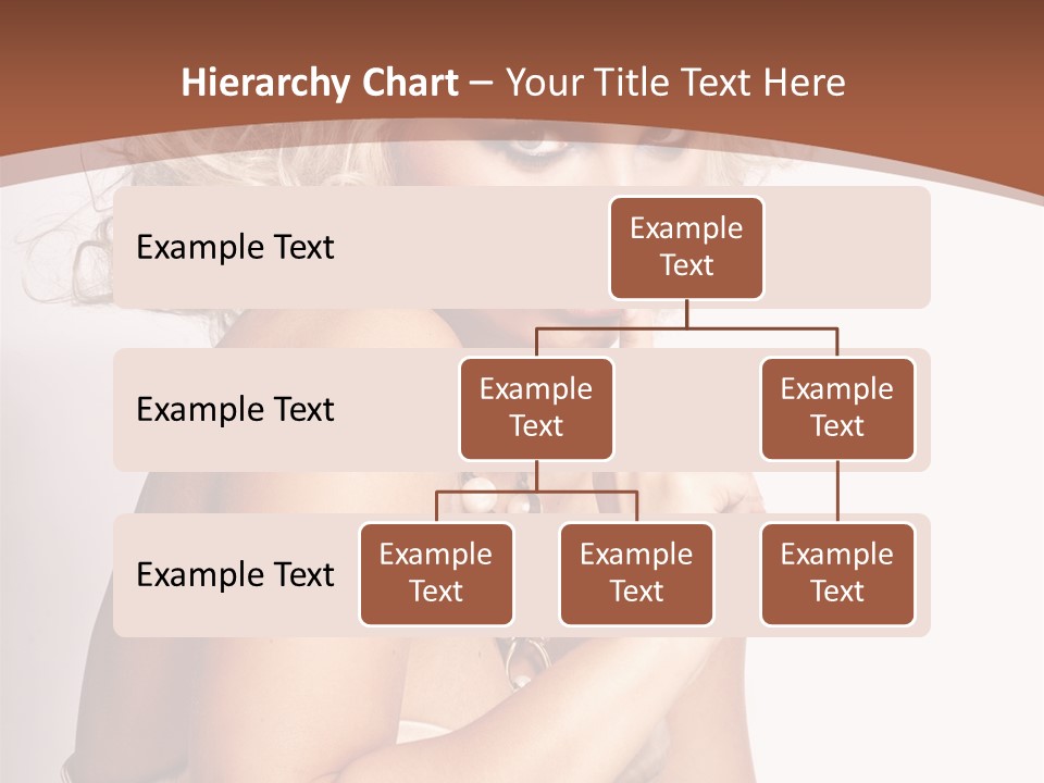 A Woman With Blond Hair Sitting At A Table PowerPoint Template