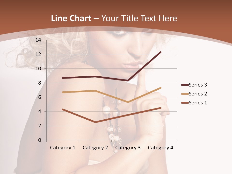 A Woman With Blond Hair Sitting At A Table PowerPoint Template