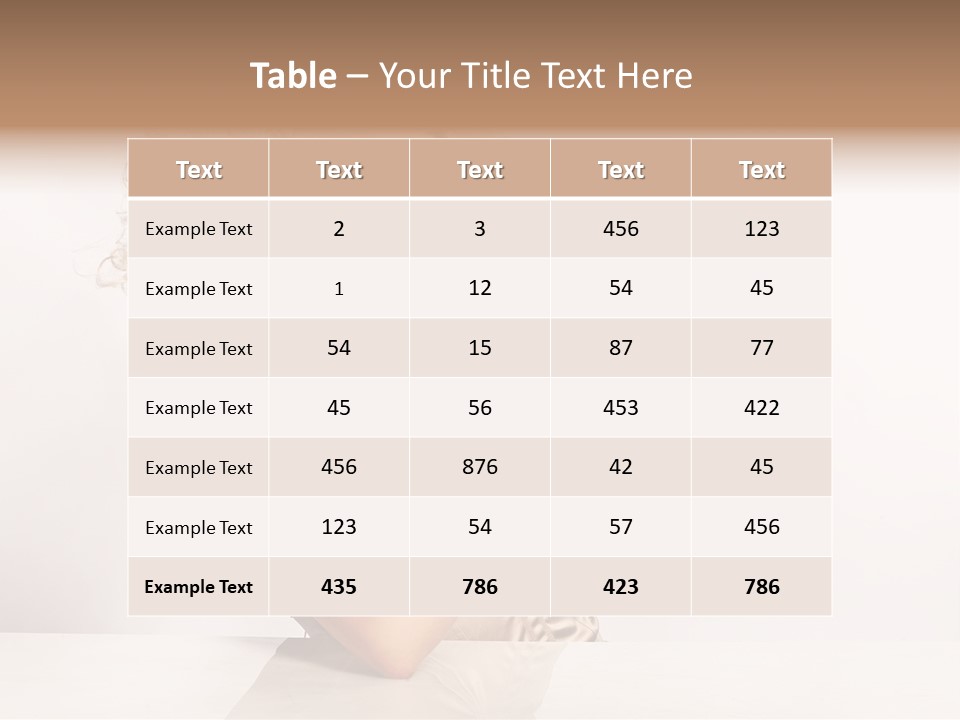 Blond Fashion Curly PowerPoint Template